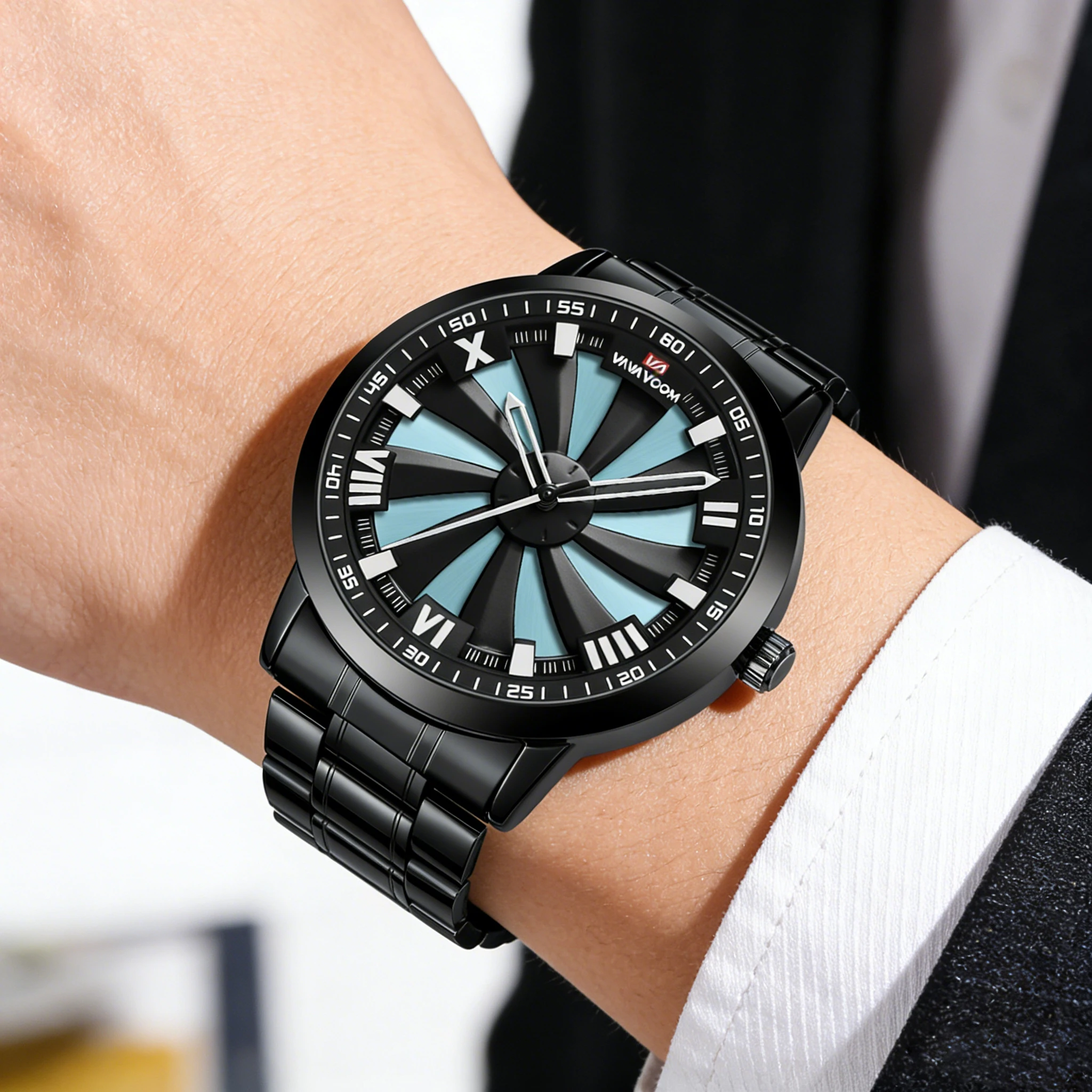 

Kaleidoscope Rotary Dial Watch 3D Japanese Anime Dial Quartz Men's Watch Top Brand Luxury Waterproof Fashion Men's Watch