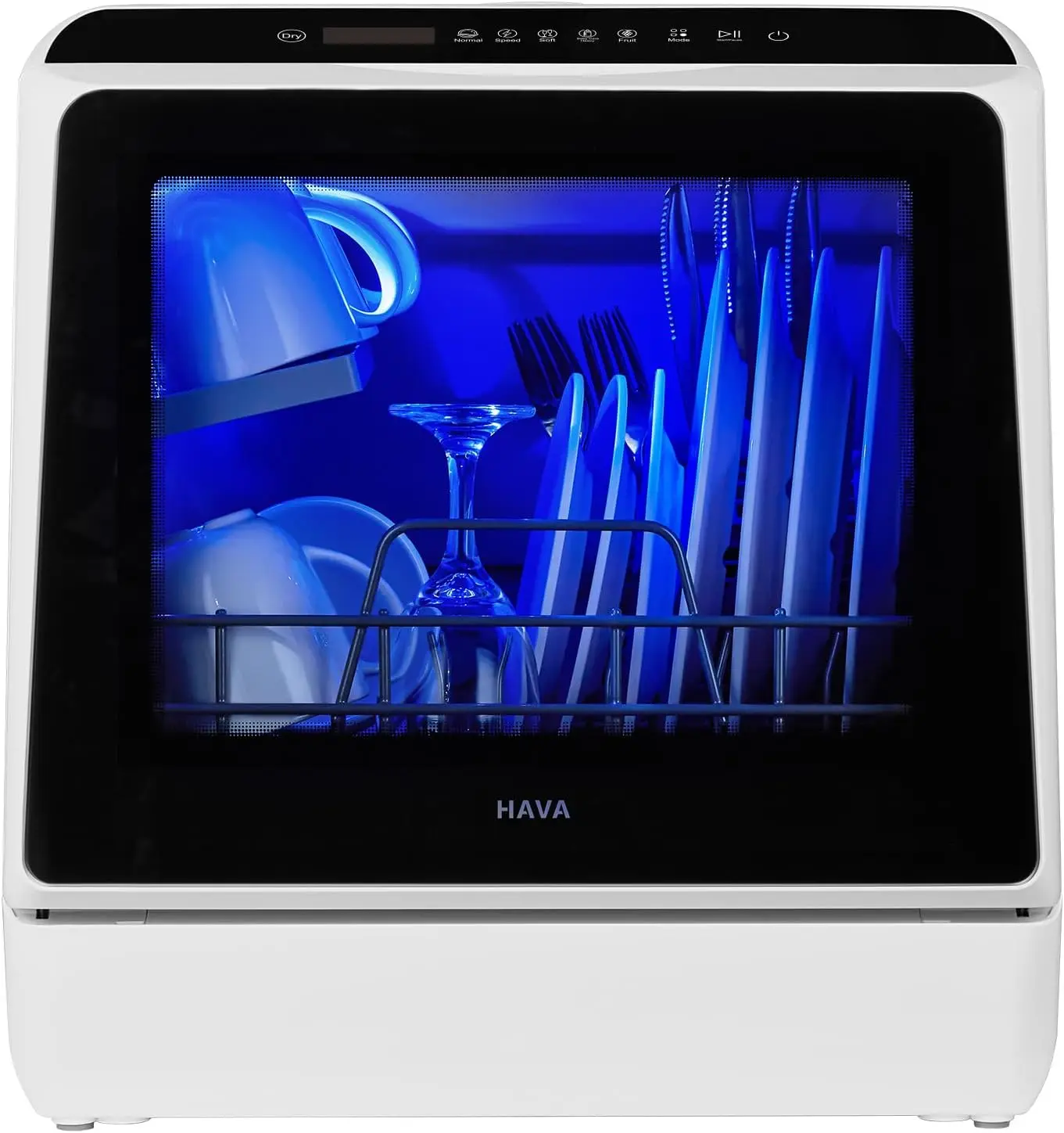 

HAVA Countertop Dishwasher, 6 Programs Portable Dishwashers with 5L Built-in Water Tank, No Hookup Needed, Baby Care