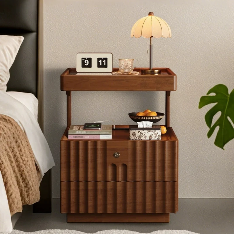 Storage Drawer Nightstands Yellow Minimalistic Narrow Nordic Bedside Tables Drawers Modern Mesitas De Noche Furniture For Home