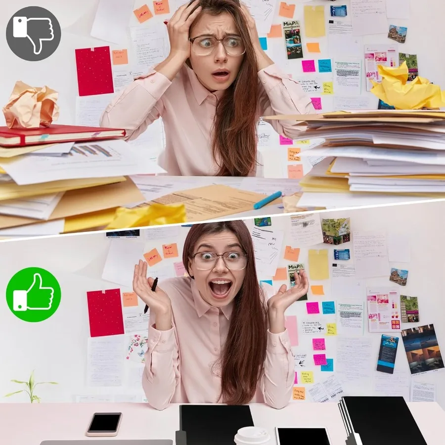 36 Packs Colored File FoldersBlack File Folders Two Tone Color File Folder 8.5 x 11 Ih 1 3 Cut Tabs Letter Size Manila File Fol