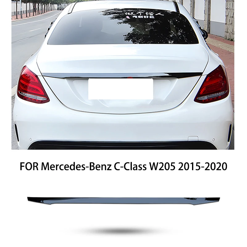 

FIT FOR Mercedes-Benz C-Class W205 2015-2020 Carbon fiber black Rear door Rear Tailgate Trunk Lid decorative panel Cover Trim