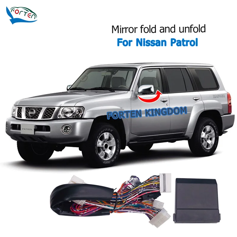 

Forten Kingdom Car Side Auto Rear Mirror Folding System Module For Nissan Patrol Rear View Mirror fold unfold