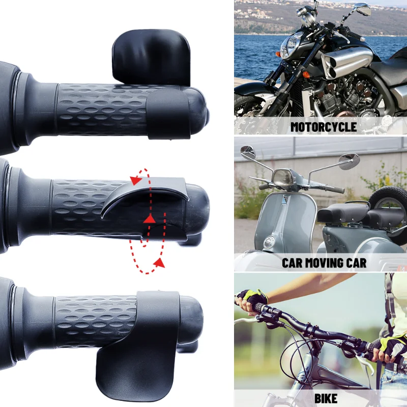 2pcs Motorcycle Accelerator Booster Handle Control Assist Grip Handlebar Motor Assist Throttle Boosters Clip Labor Saver Tools