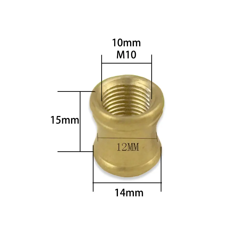 M10 Internal Tooth Pure Brass I-shaped Joint Medium Hole I-shaped T-shaped Thick Gasket connector Screw Nut