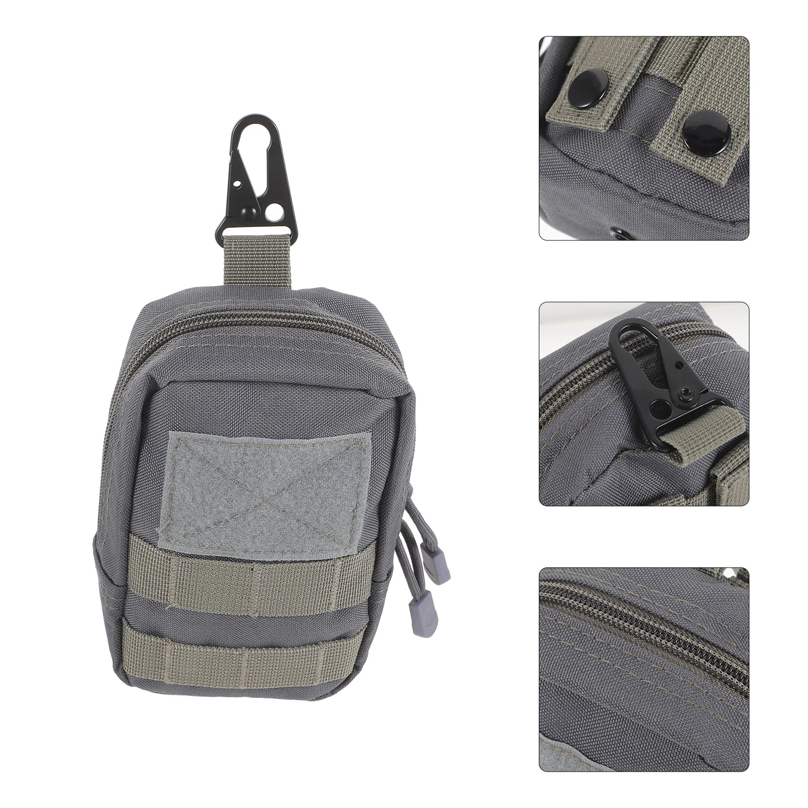 

Outdoor Sports Belt Bag Phone Men Waist Pouch Cell Small Tactic Hiking Metal Travel Nylon Zipper