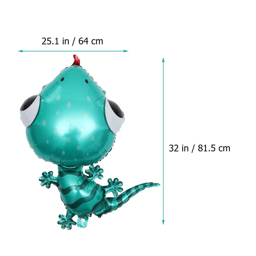 5-częściowe balony Zwierzęta Gecko Przyjęcia Materiały na imprezę Nadmuchiwane dekoracje Zwierzęta Folia o niebieskim tematyce