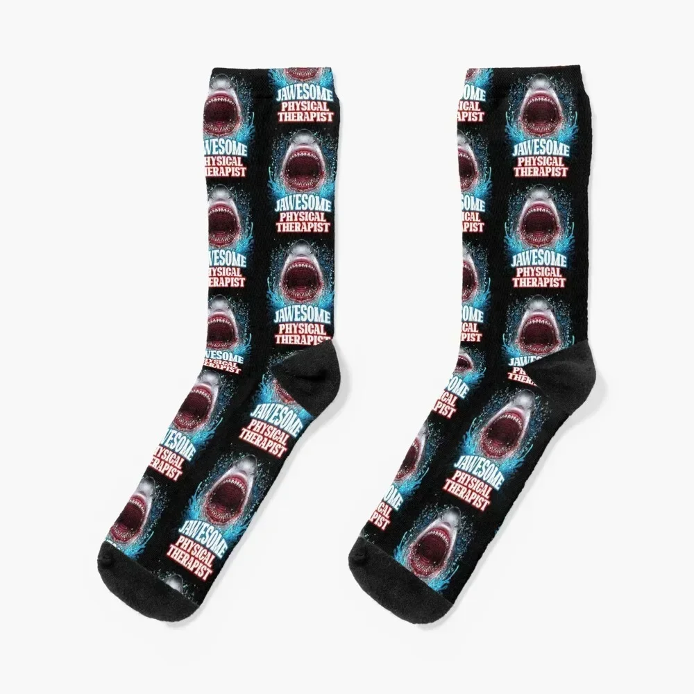 

Jawesome Physical Therapist - Great White Shark Socks short japanese fashion designer brand essential Socks Woman Men's