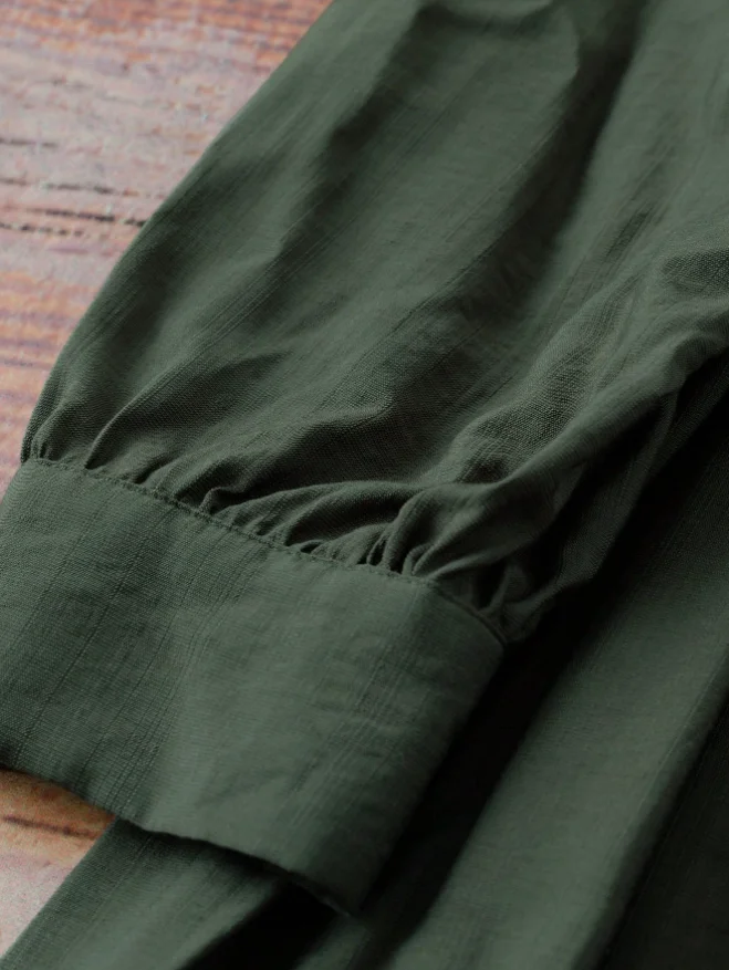 Abito maxi a camicia verde mil - Belted Shirt Dress recensione e prezzo