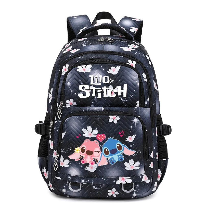 Disney Lilo Stitch Backpack for Girls Bookbag Teenage Mochila Women Backpack Female Travel Waterproof Bag Students Schoolbag