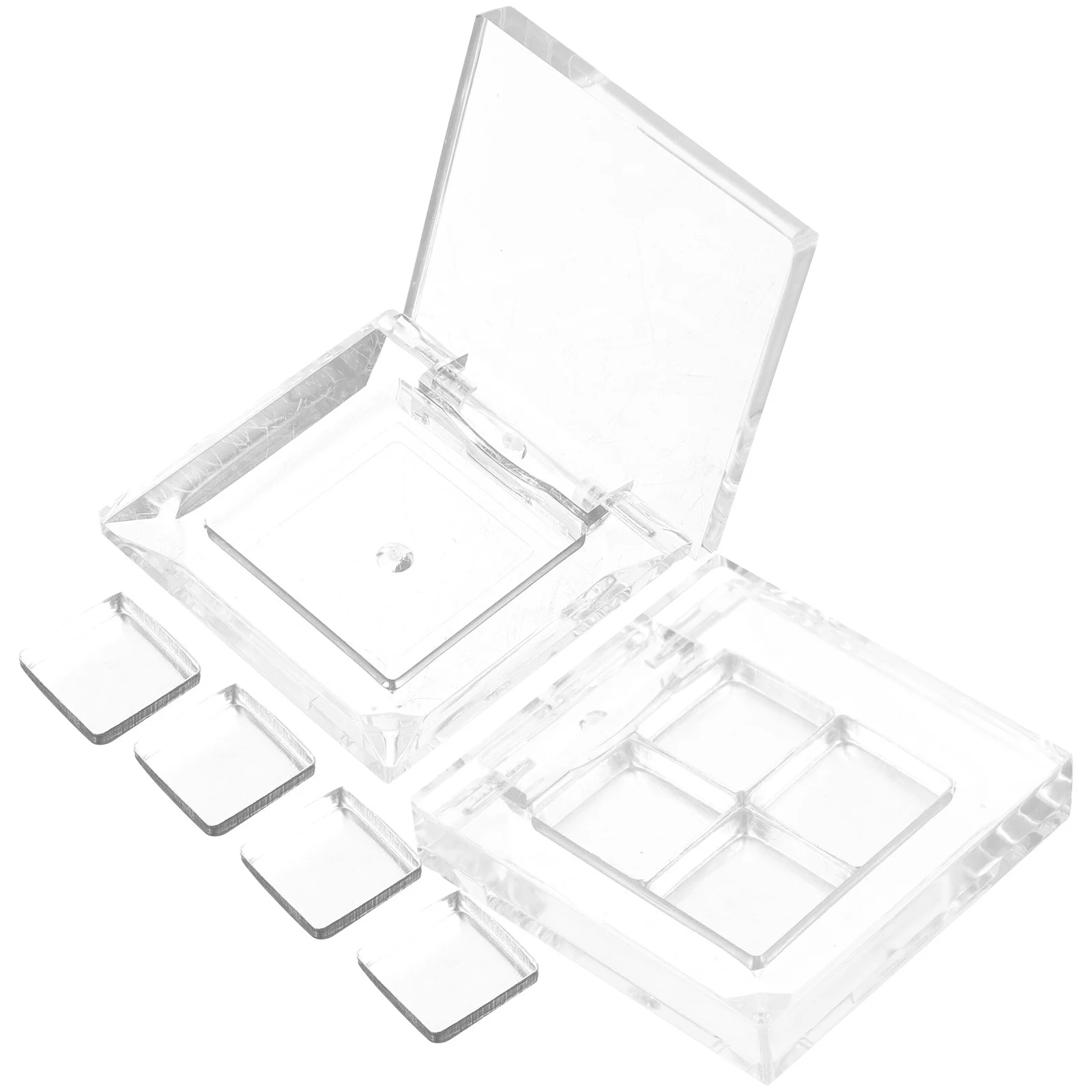 مجموعتان من حامل ظلال العيون المدمج، حقيبة تخزين متينة ومقاومة للاهتراء لمستحضرات التجميل، خفيفة الوزن وسهلة الحمل، اختيار الهدايا #4