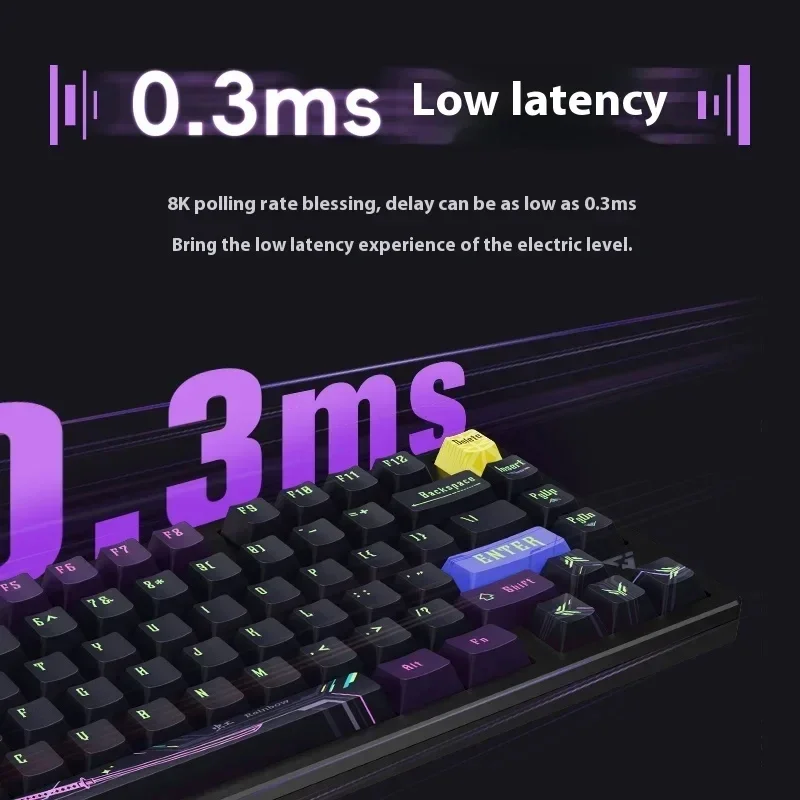 Imagem -06 - Atk Rs7 Teclado Mecânico Interruptor Magnético 8k Personalizado com Fio Teclado para Jogos Rgb Inteligente Velocidade x Gatilho Rápido Gamer Varolant Mac