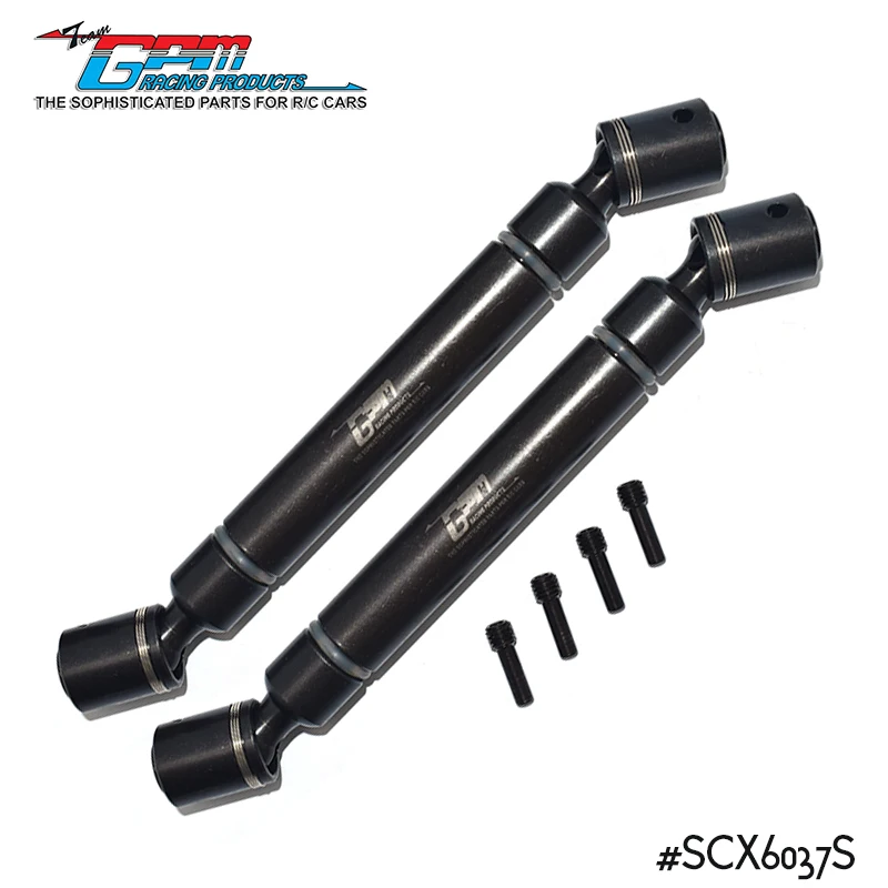 GPM High Carbon Steel Front and Rear CVD Drive Shaft AXI252009 For AXIAL 1/6 SCX6 JEEP JLU WRANG LER 4WD