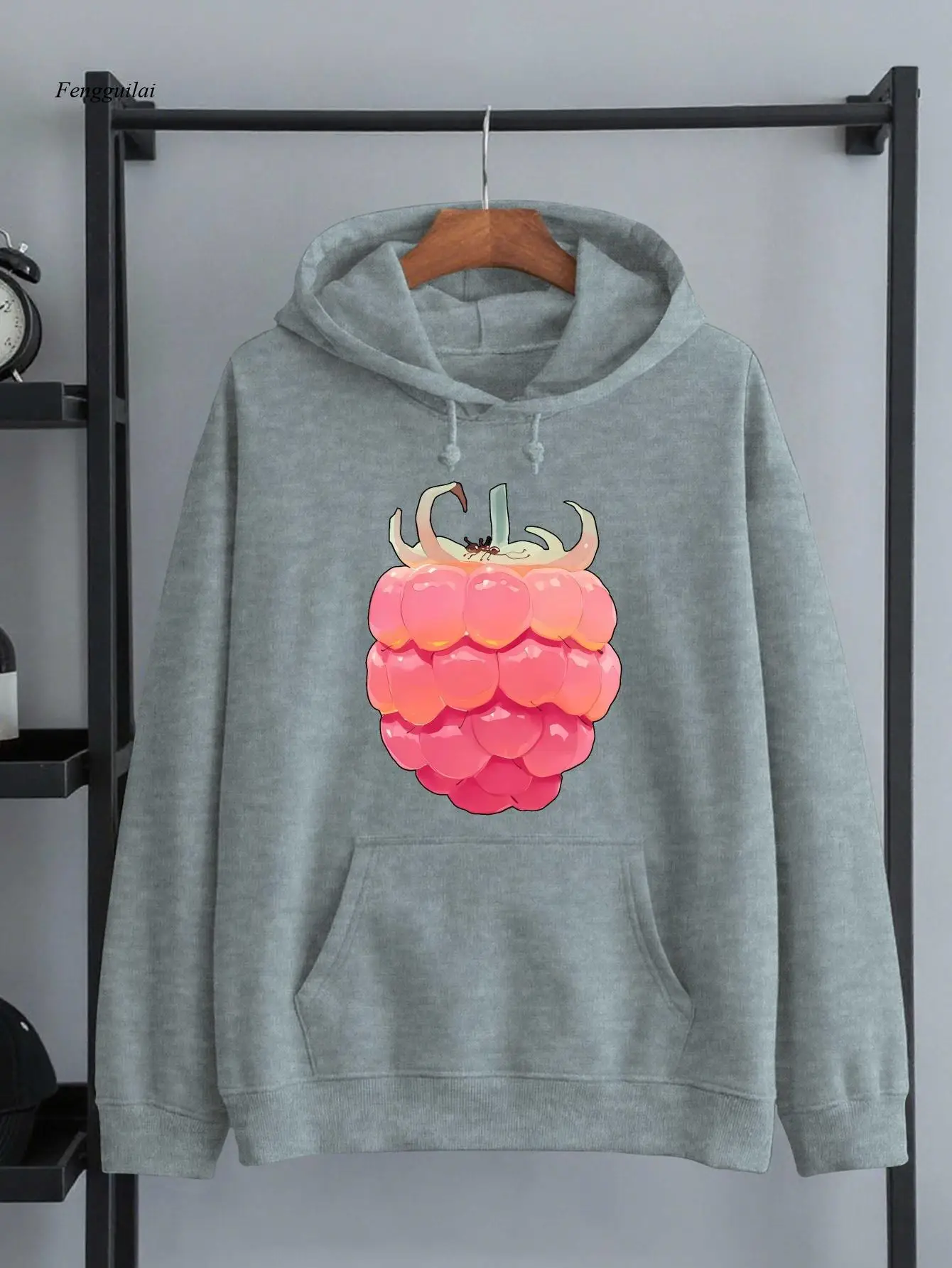 

Новая модная бархатная толстовка с капюшоном | Американский модный уличный стиль, с принтом, осень и зима