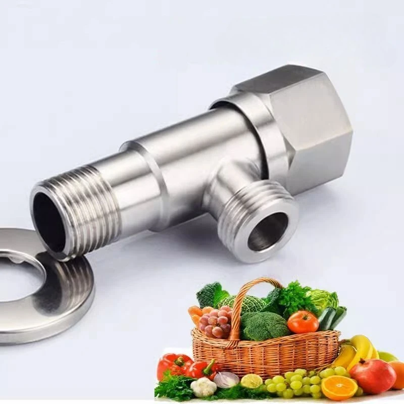 

1 шт., ванная комната, кухня, шестиугольное колесо из нержавеющей стали, дельта-клапан, запорный клапан для воды, утолщенный водонагреватель, угловой запорный клапан