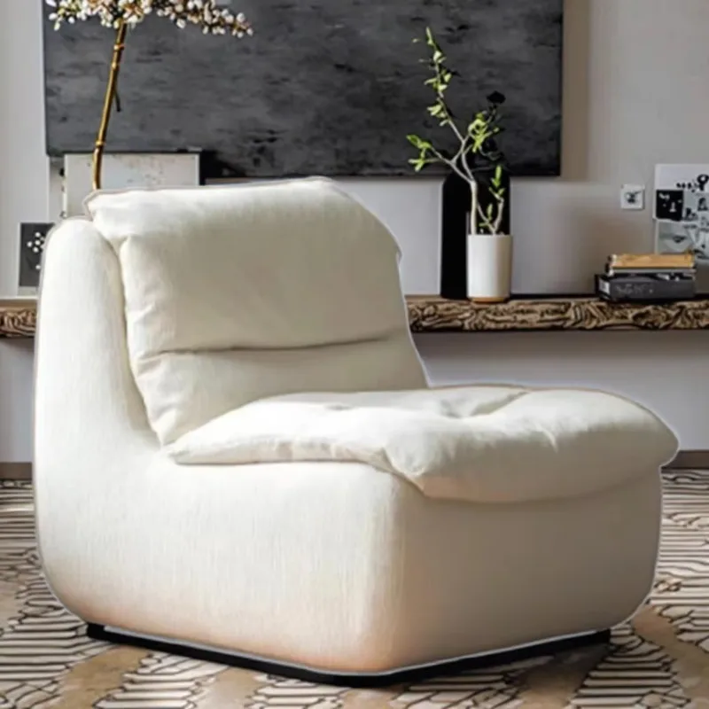 Moderno sofá único cadeira de compressão a vácuo sofá cadeira moderna lazer sofá cadeira tecido sala estar sofá