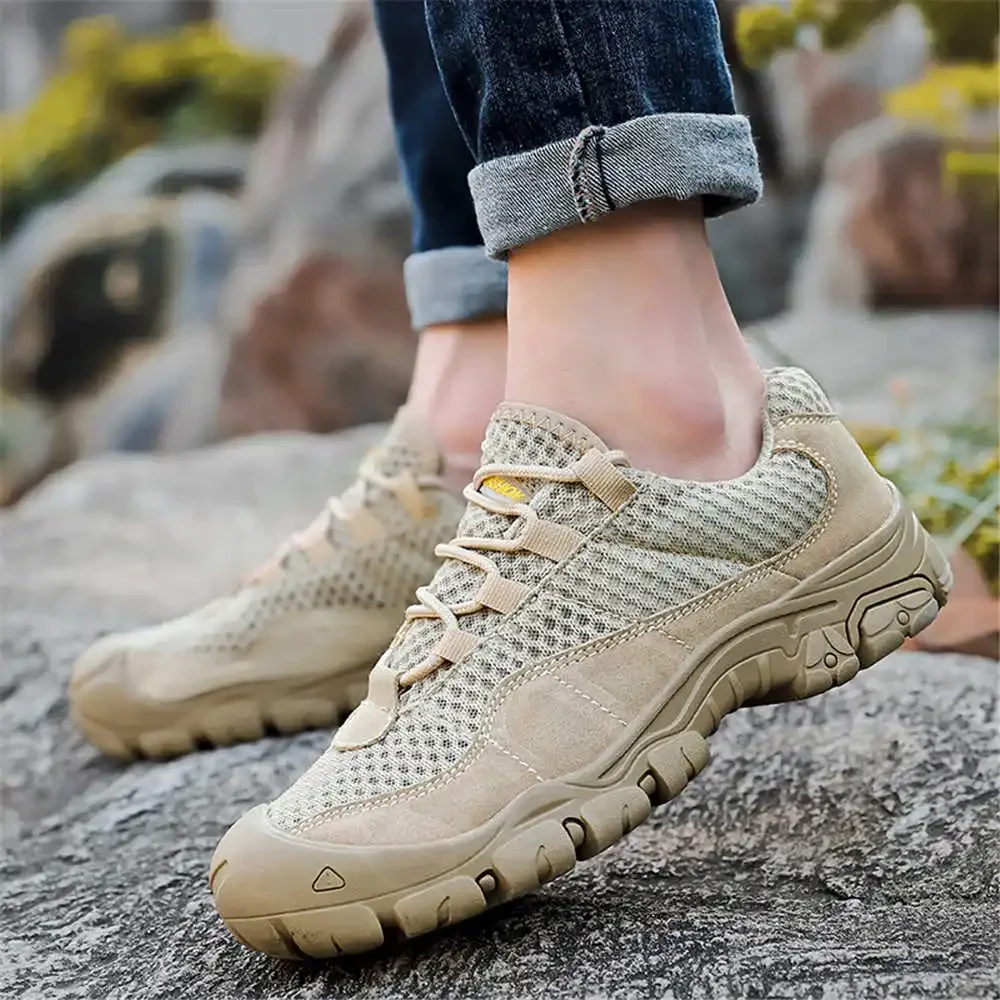 Zapatos de Trekking para hombre de cuero de vaca atados, botas para padres, zapatos de senderismo transpirables, zapatillas deportivas, marca la más vendida