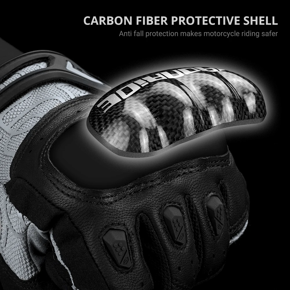 Guanti da moto da uomo Touch Screen Guanti da moto a dita intere Guanti da equitazione antiscivolo da motocross resistenti all'usura M-2XL