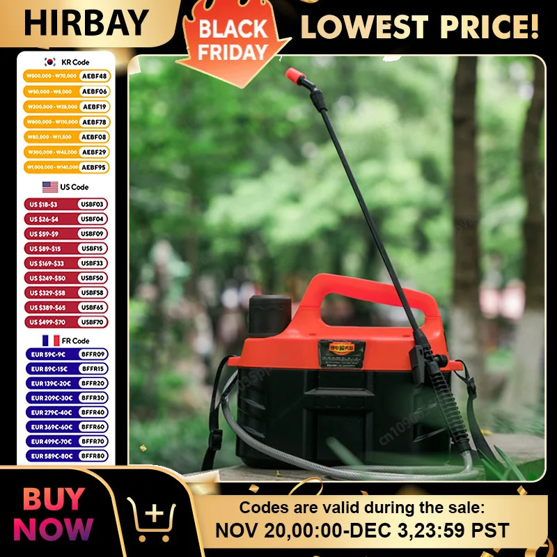 

High Pressure Disinfection Sprayer 5L Electric Portable Spray Machine Rechargeable Battery For Garden Farm Pest Control And Weed