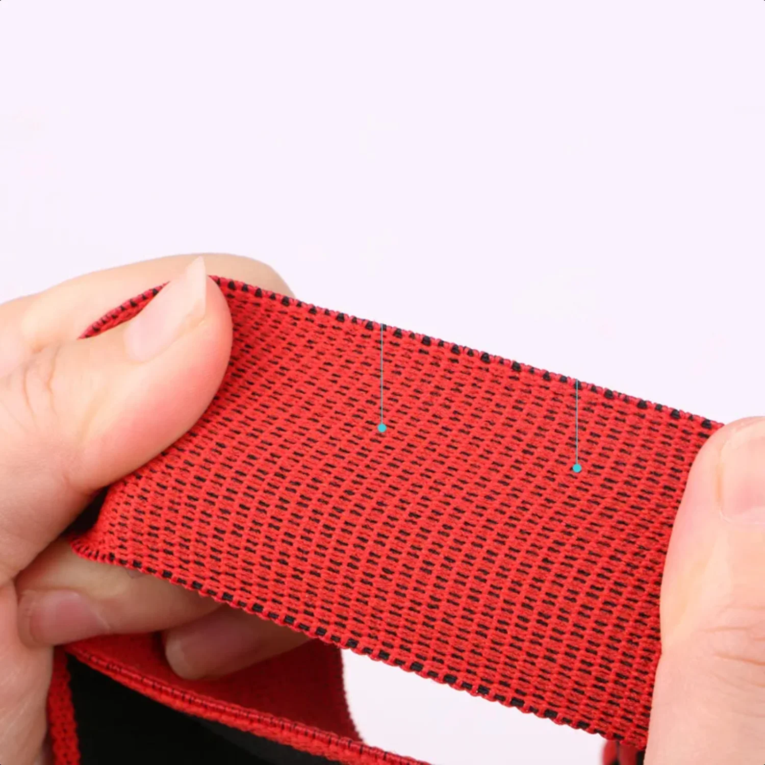 Fascia elastica per yoga Cintura elastica ausiliaria Fitness Danza Allenamento Resistenza Tirare la cinghia Sport Donna Ragazza Rosso latino