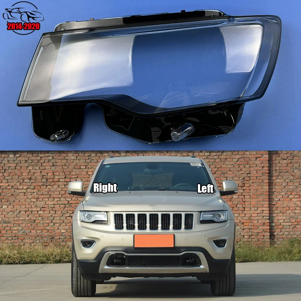 

Для Jeep Grand Cherokee 2014 ~ 2020 автомобильные аксессуары, прозрачная крышка, абажур, корпус фары, линза из плексигласа