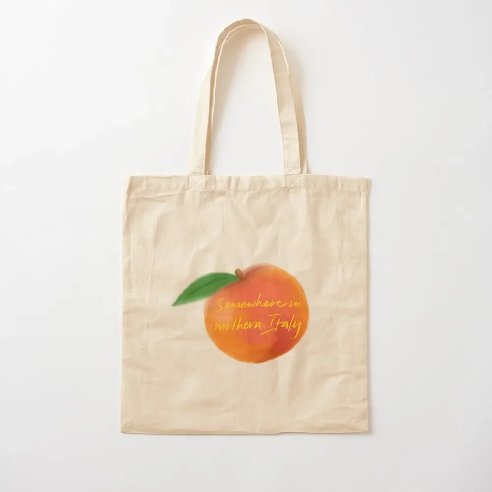 

2025 New Bags Somewhere in Northern Italy Peach - Call Me By Your Name Tote Bag tote bag men personalized tote eco pack canvas b