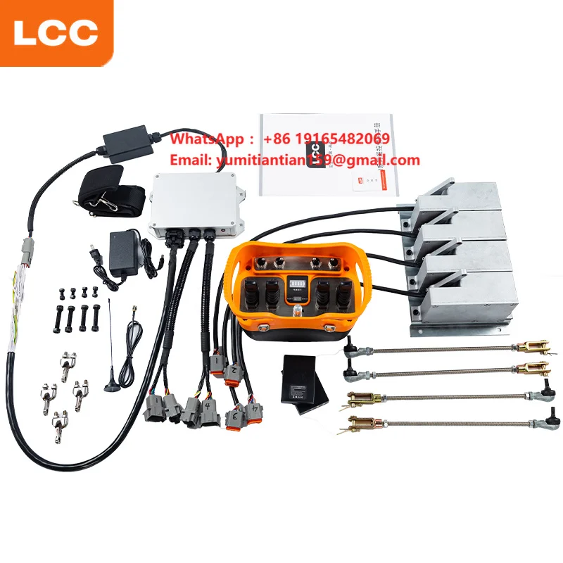 New Upgrade LCC Automatic Manual 24V Hydraulic Joystick Control Super Truck Crane Remote Control