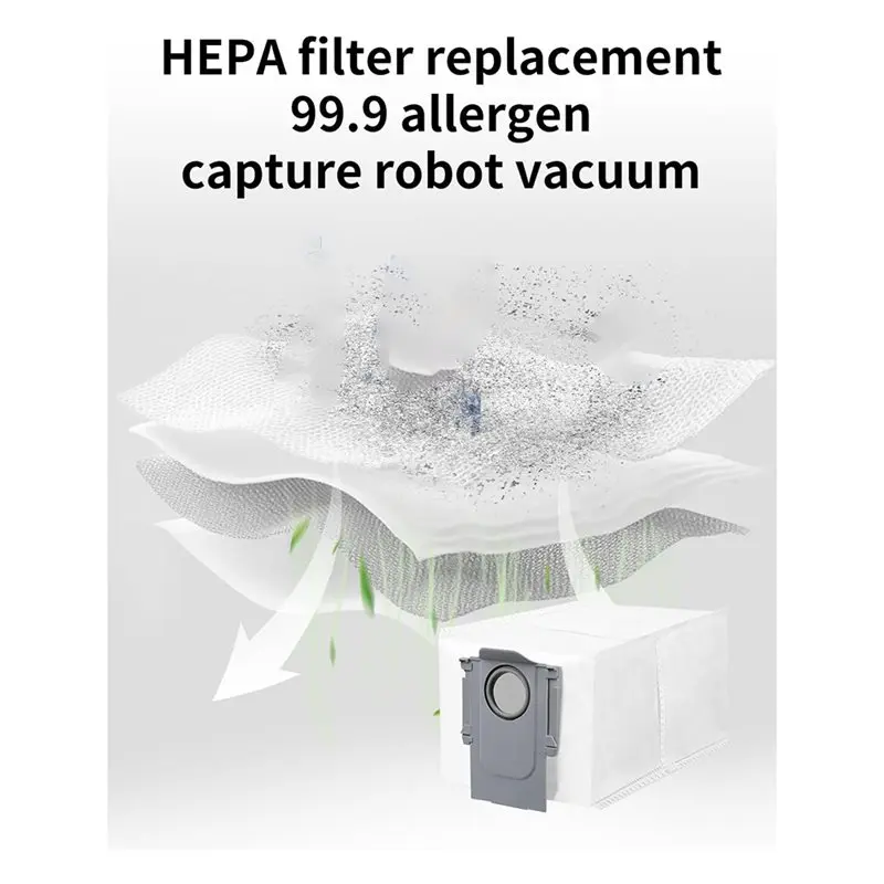 [Power Bank】 Accessory For Roborock QV 35A/QV 35S Robot Vacuum Replacement Parts-Main Brush, Side Brush, Mop Pads, Dust Bag