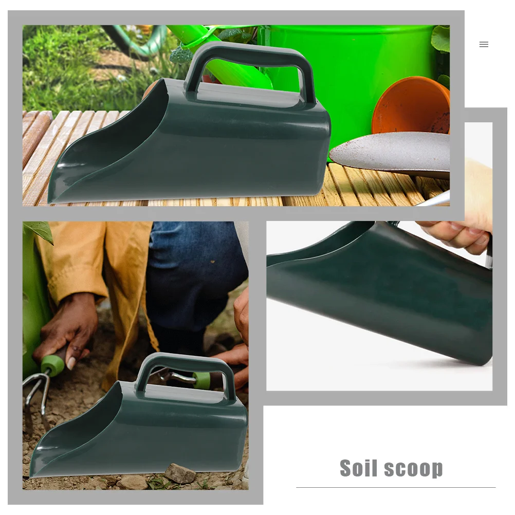 

2 pcs Garden Soil Scoop Plastic Hand Shovel Tool For Succulent Bonsai Flower Plants Lightweight Durable Gardening Tool Set