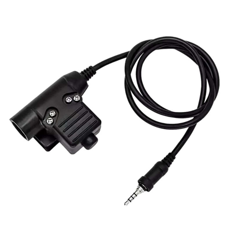 For Yaesu Vertex U94 PTT Headset Adapter For VX-6R, VX-7R, FT-270 Walkie Talkies