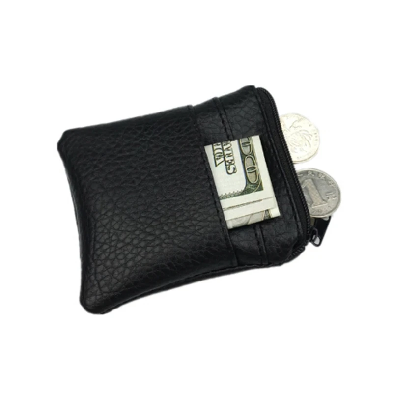 2023 Fashion Pu Leather Cheap Coin Purse Women Men Small Mini Short Wallet Bags Change Little Key Credit Card Holder Business