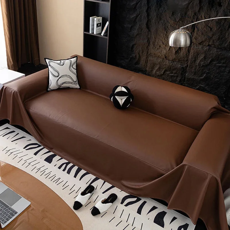 Waterproof PU Leather Sofa Cover Pet Scratch-resistant Sofa Towels Soft Skin-friendly Furniture Protector Sofa Cover Cloth