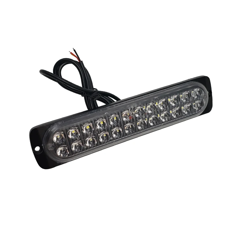 24 LED رقيقة جدا ضوء إحترافي 72 واط سيارة دراجة نارية شاحنة الجانب الطوارئ تحذير وامض مصباح شاحنة مقطورات ضوء الشرطة المتعري #3