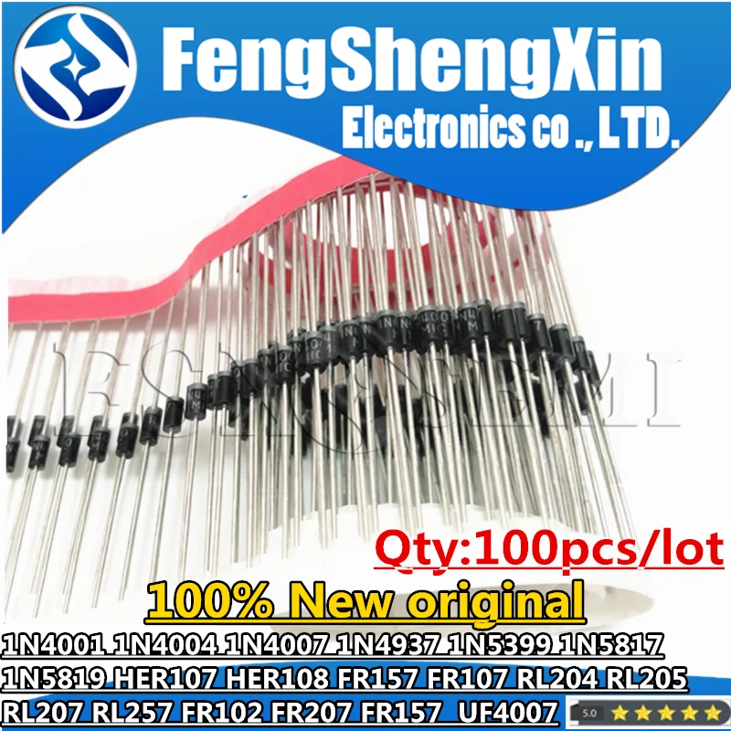 

1N4001 1N4004 1N4007 1N4937 1N5399 1N5817 1N5819 HER107 HER108 FR157 FR107 RL204 RL205 RL207 RL257 FR102 FR207 FR157 UF4007 DO41