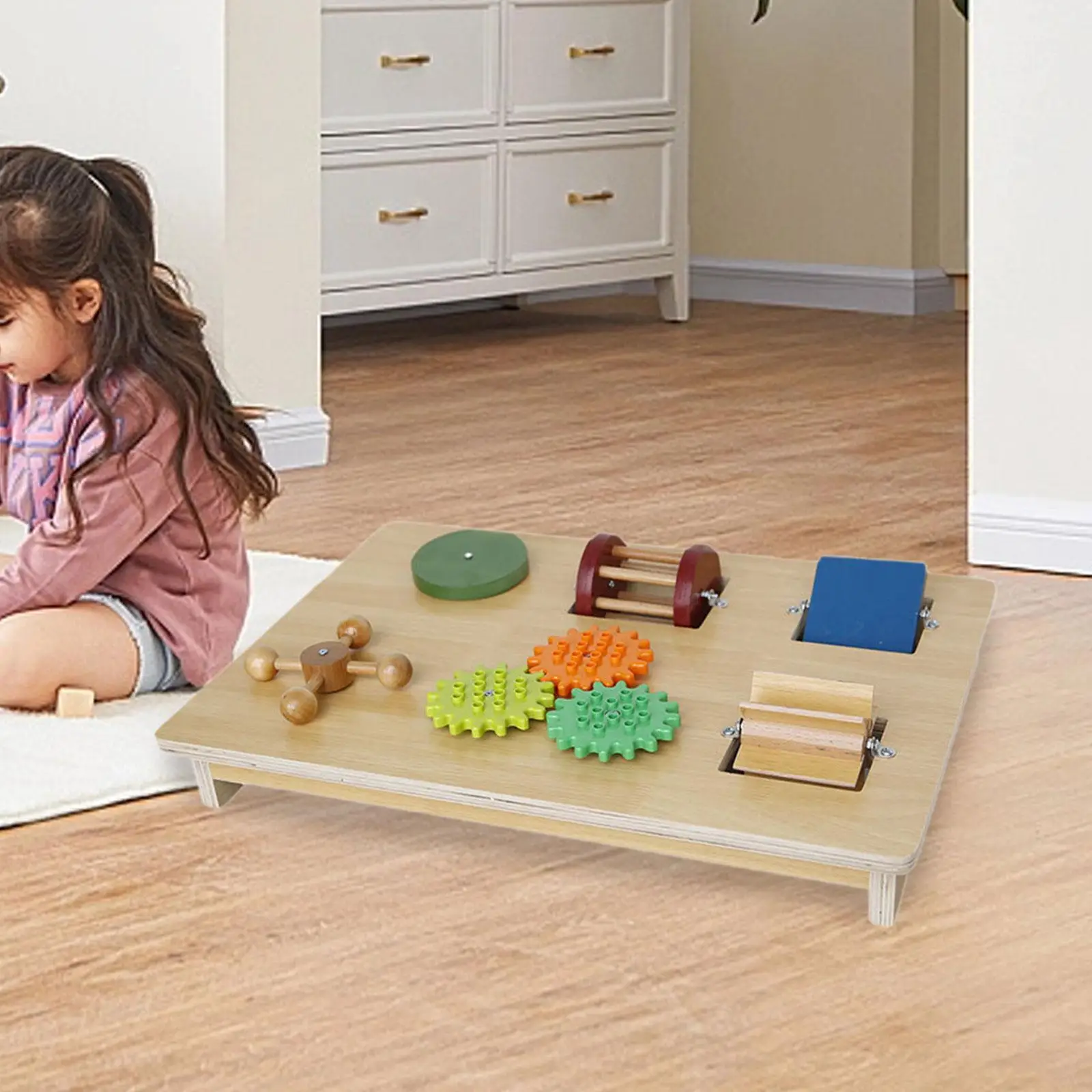 

Children Busy Board Interactive Early Learning Toys for Girls Boys Preschool