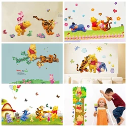 Cartoon Animal Winnie The Pooh Wall Stickers Decals For Kids Room Nursery Kindergarten Bedroom Wall Decoration Decor Mural Home