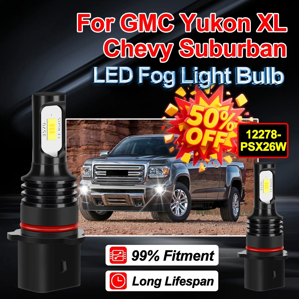 

Roadsun 300W Car LED Fog Light Ampoules Canbus No Error For GMC Yukon XL Chevy Suburban Auto Fog Lamp High Quality Plug And Play