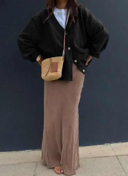 

Women's Sweater Jacket Casual and Minimalist Long-Sleeved High-End Jacket Sweater Loose Comfortable Fashionable Sweater Jacket