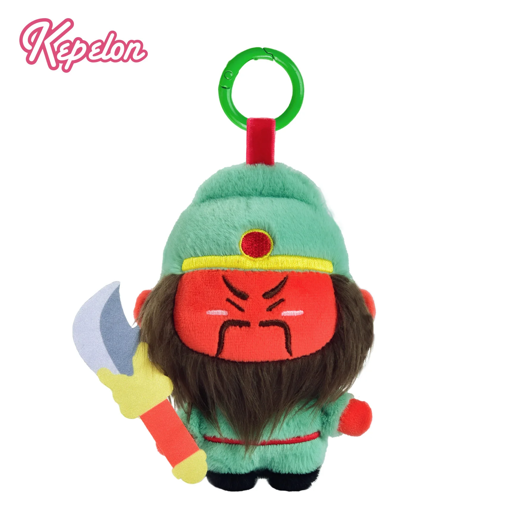 

Guan Yu Plush Charm God of Wealth Plush Doll Door God Nunu Figure Lucky Fortune Ornament For Home Office Car Decor