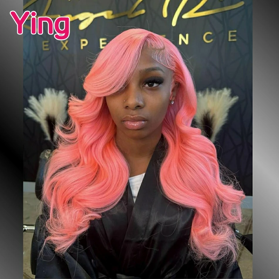 

Ying Hair lovely Pink 13x6 Lace Front Wig body Wave 5x5 Lace Wig Brazilian Remy 13x4 Lace Front Wig PrePlucked With Baby Hair