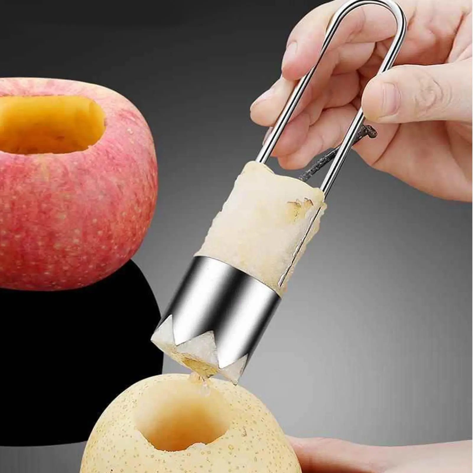 Watermelon Corer Kitchen Pitter Remover Multifunctional Fruit Vegetable Pear Pitter Tool for Tomato Pepper Corer Pear