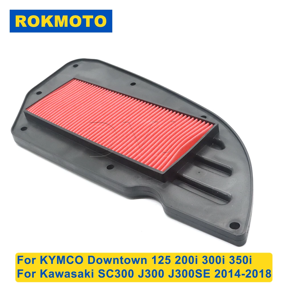 For KYMCO Downtown 125 200i 300i 350i Nikita 300 Superdink 300 For Kawasaki SC300 J300 SE Motorcycle Air Filter Intake Cleaner