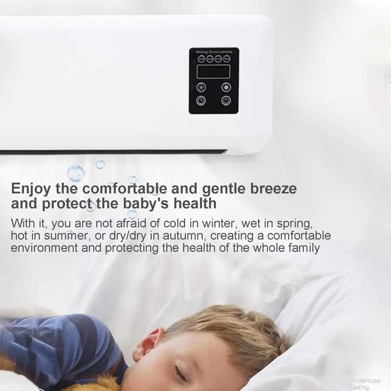 Wall Mounted Air Conditioner Ductless Air Conditioner Portable Remote Control Portable Air Conditioners No Window Needed AC