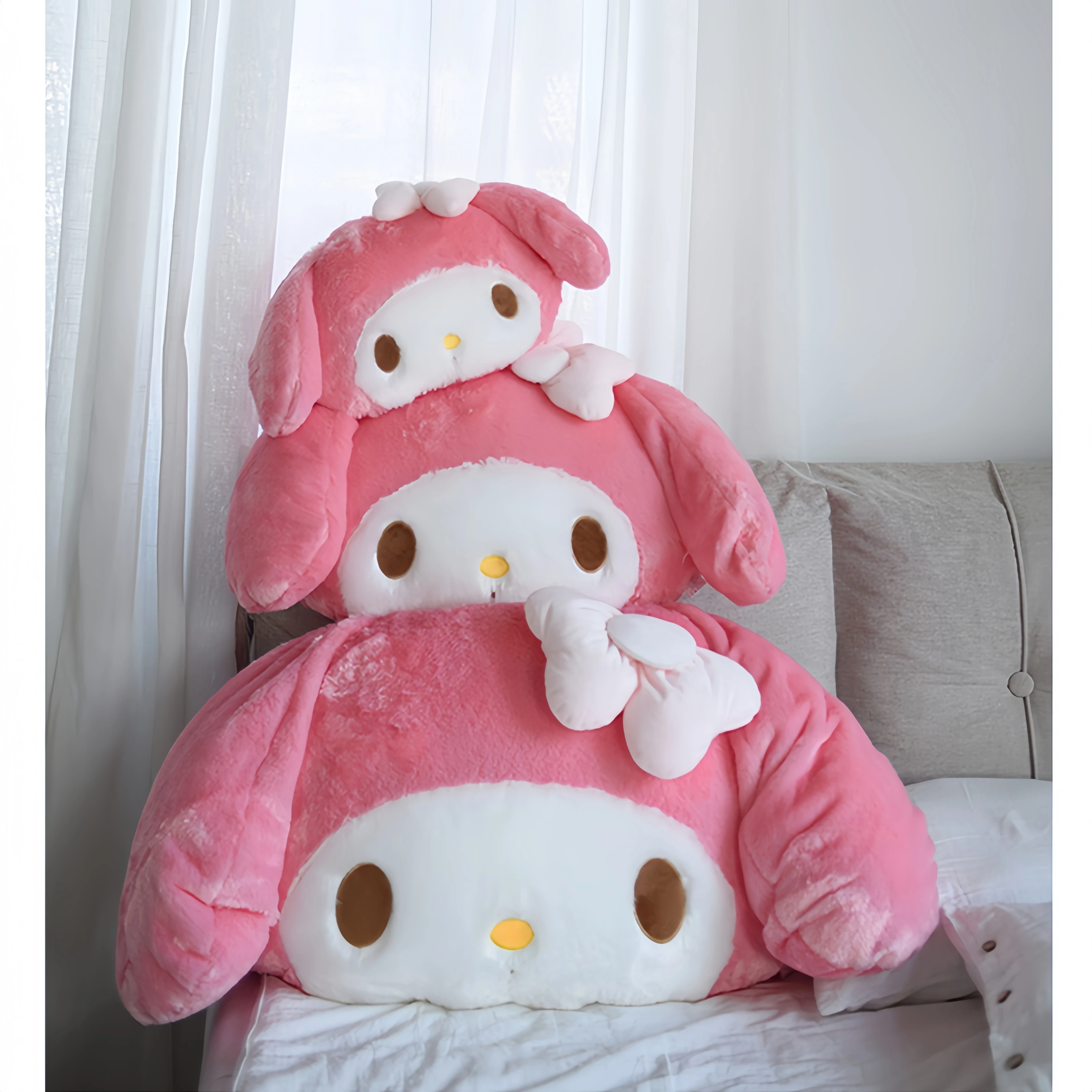 

Большой размер Sanrio Hello Kitty, плюшевые игрушки, удобная подушка, мягкие игрушки, аниме-фигурка, подушка, мультяшный декор, детские игрушки