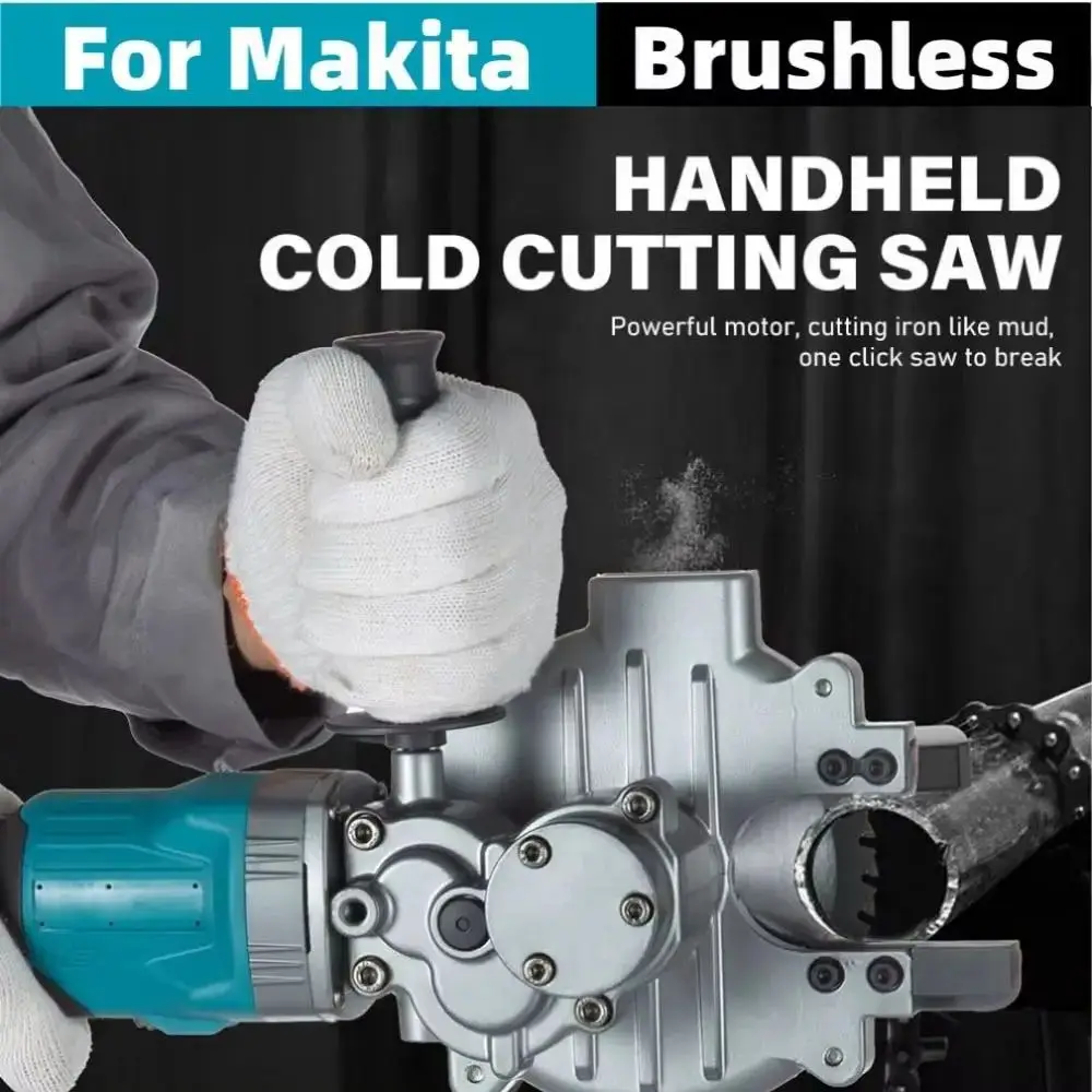 For Makita 18V Battery Brushless Cordless Cold Cut Saw With Works Portable Rebar Cable Metal Cutter
