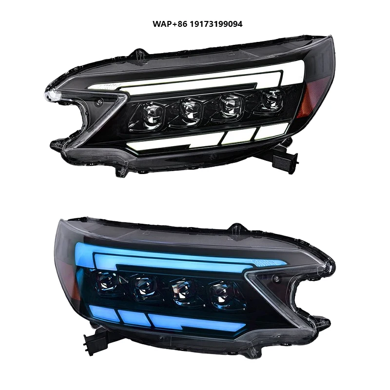 

for-Honda CR-V 2012 2014 Front Headlight Head Lamp Plug and Play Head Light Upgrade LED Headlight Daytime Running Light