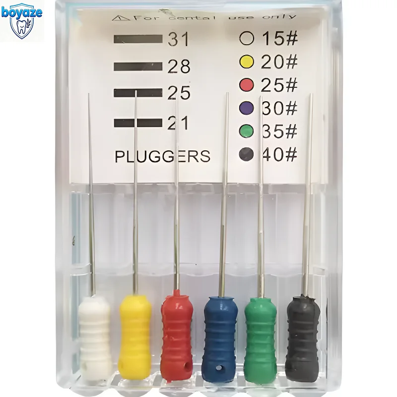 10 Packs  Dental Pluggers K Files Dental Spreader Hand Pluggers Endo Handuse Root Canal Files Endodontics Dentistry 15-40#