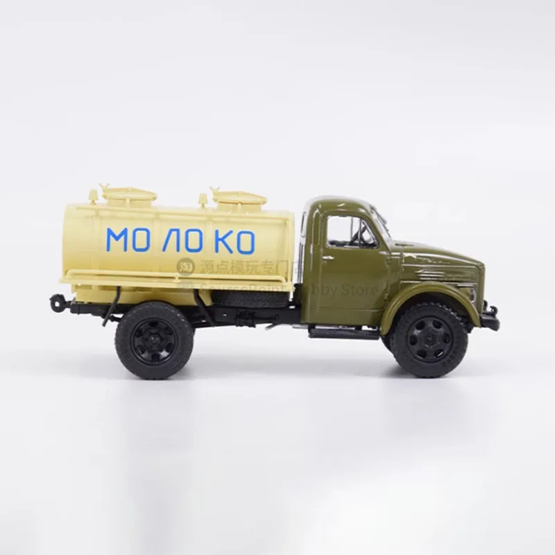 Diecast liga escala 1:43 Gaz-51A ACPT-1.8 veículo de transporte de leite soviético carros modelo coleção exibição brinquedo presente lembrança