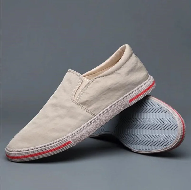 

Весенне-осенняя новая дизайнерская парусиновая обувь для мужчин, модная повседневная мужская вулканизированная обувь одного цвета, Zapatos De Hombre