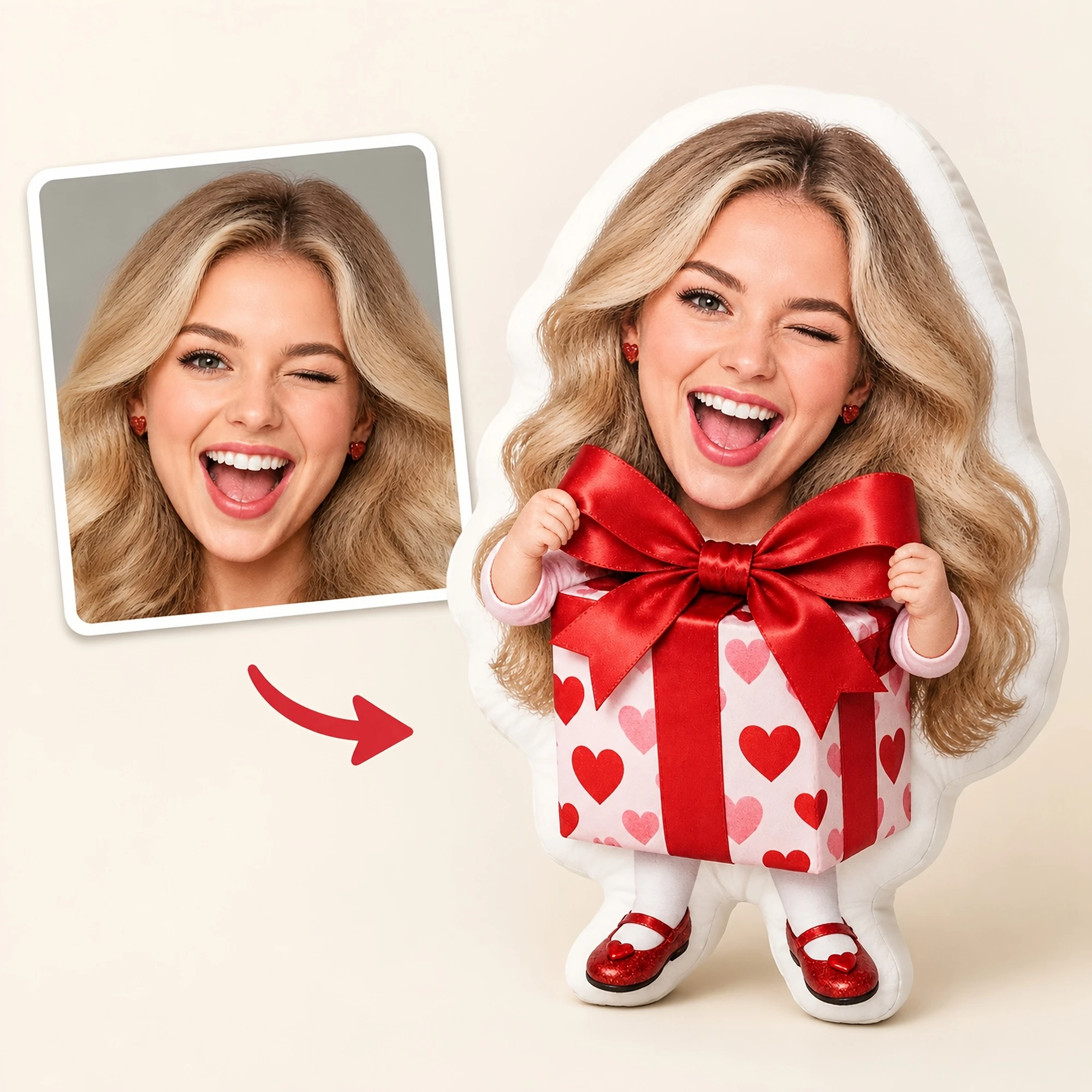1pc Custom Photo Double Sided Printed Creative Funny Shaped Throw Pillow, Personalized Decorative Cushion for Sofas, Beds, Chair