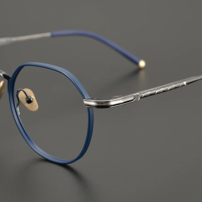 Japanese Handmade Brand Glasses Frame Polygon Retro Full Irregular Frame Men Women Eyeglasse Eyewear Vintage High Quality